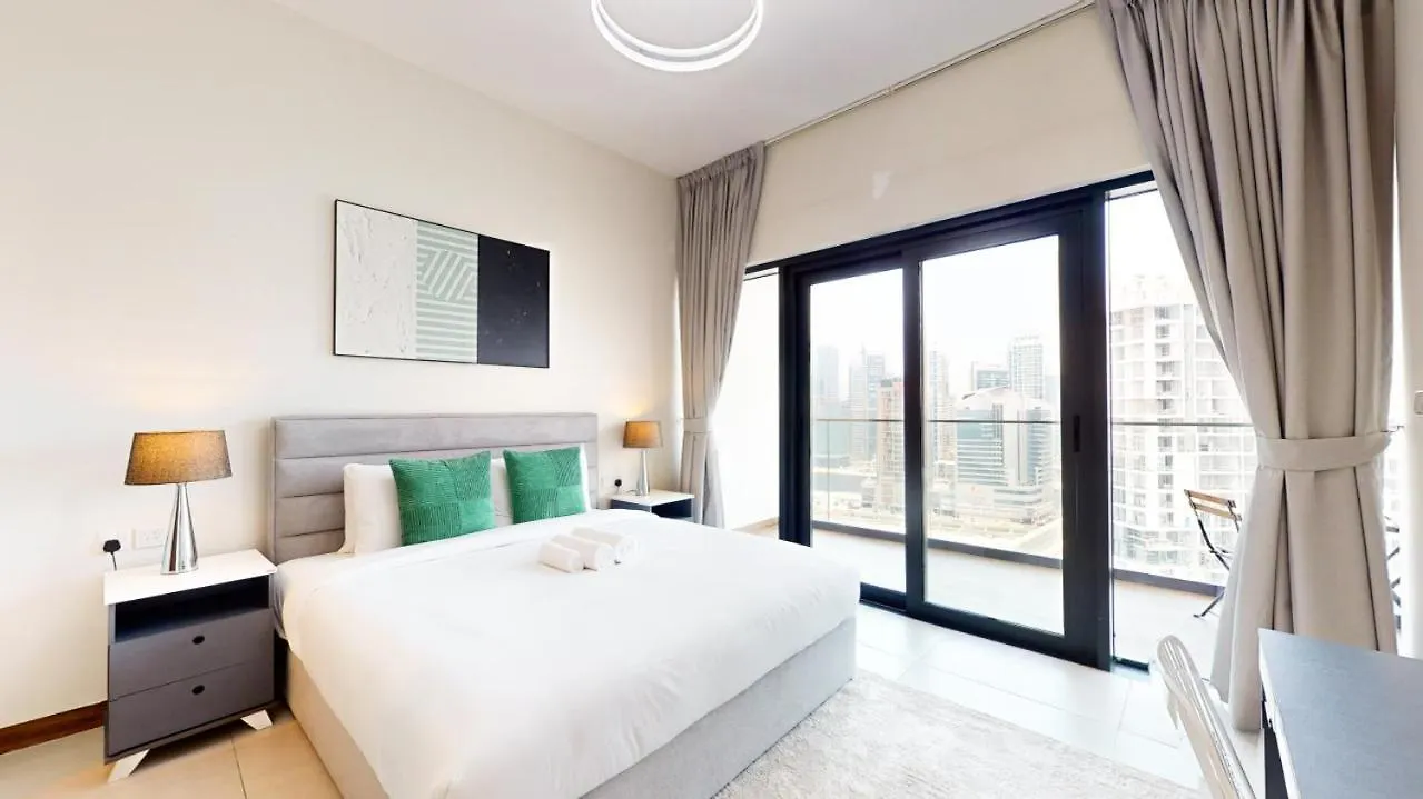 Sol Bay - One Bed With Distant Burj Khalifa View Apartment Dubai
