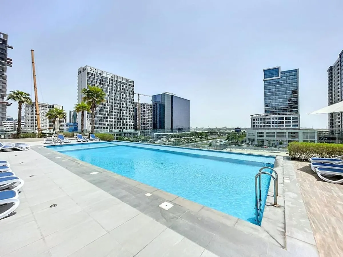Sol Bay - One Bed With Distant Burj Khalifa View Apartment Dubai